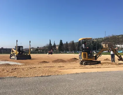 Spianamento terra